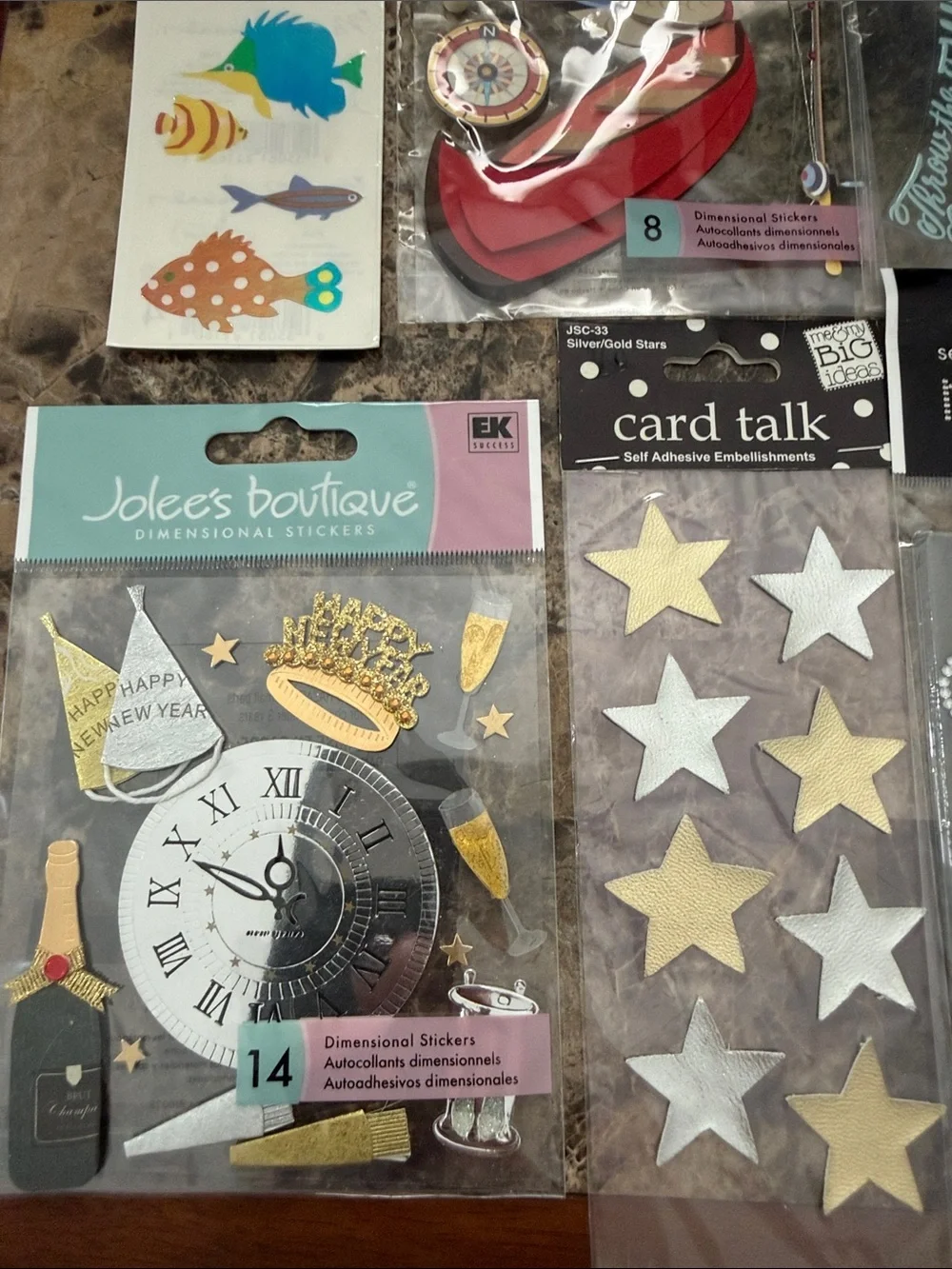 NWT Misc Scrapbooking Stickers